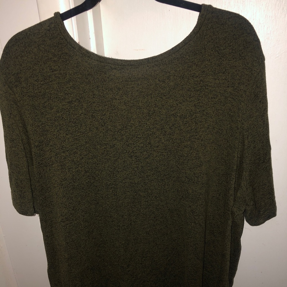 olive green shirt